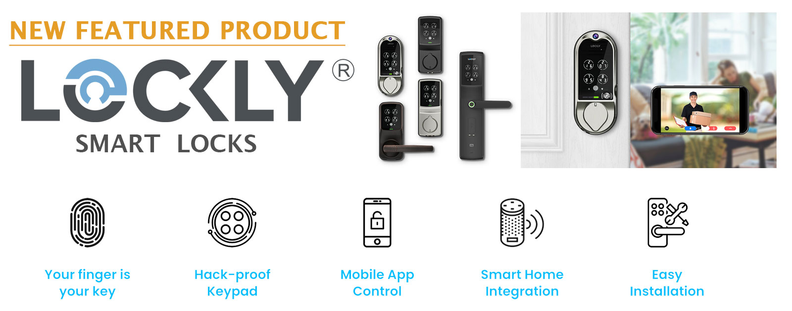 New Featured Product: Lockly Smart Locks