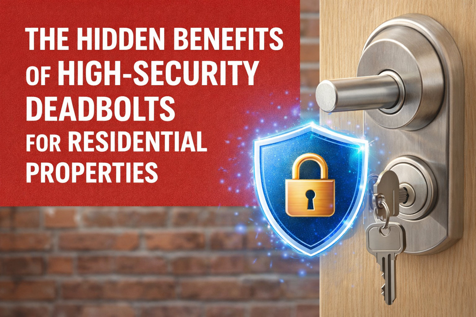 The Hidden Benefits of High-Security Deadbolts for Residential Properties