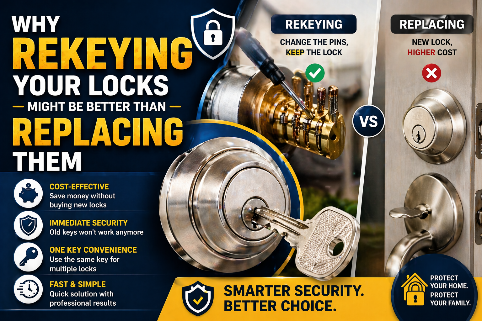 Rekeying vs Replacing Locks